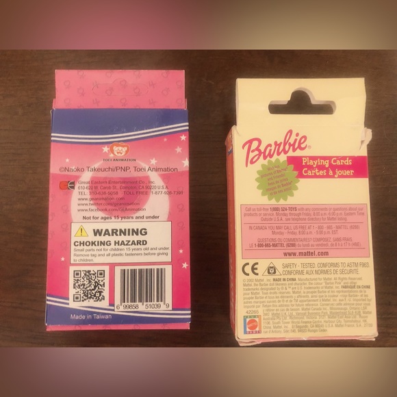 Barbie & Sailor Moon Playing Cards - Picture 2 of 2